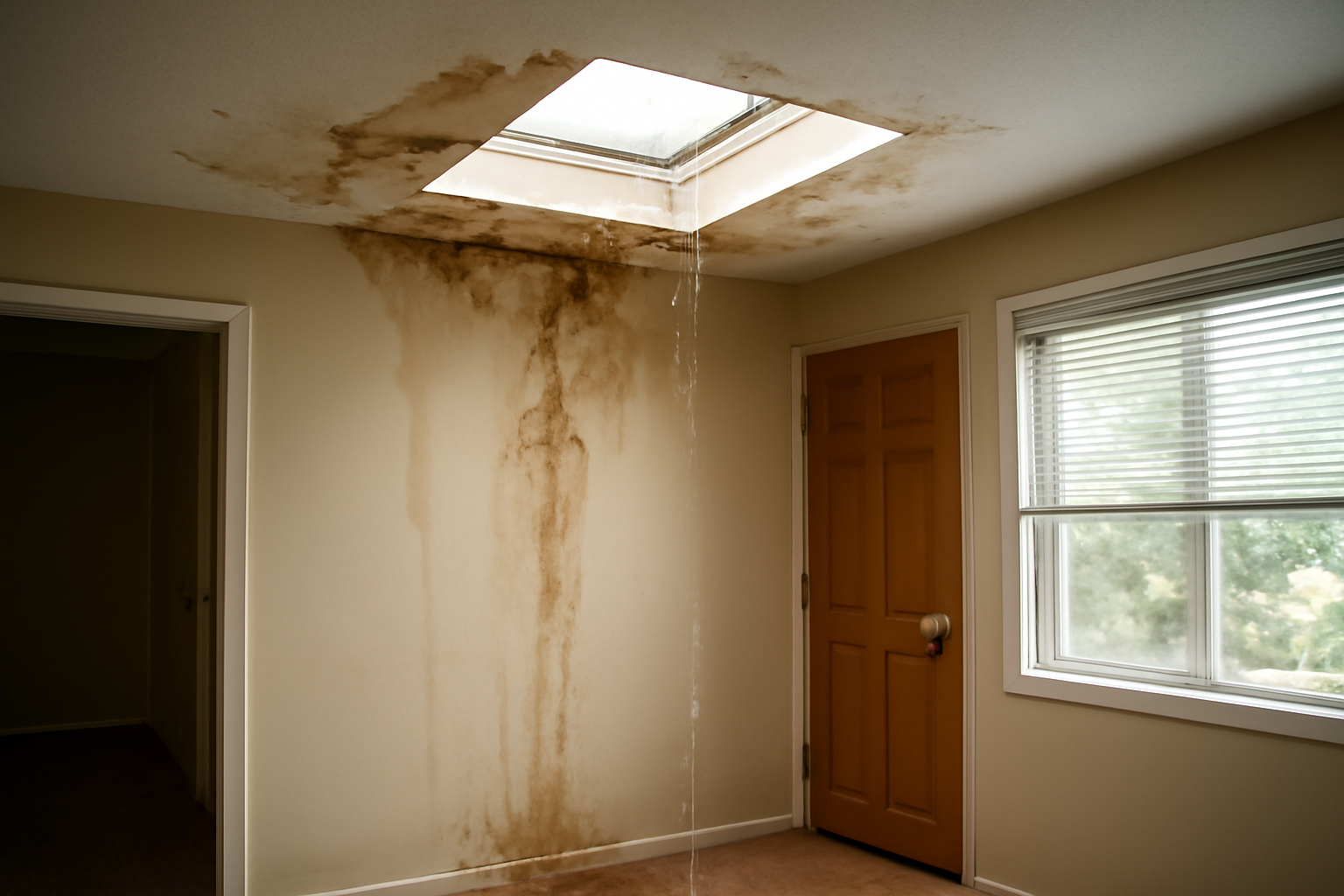 Skylight Leak Water Removal in Woodlawn, MD