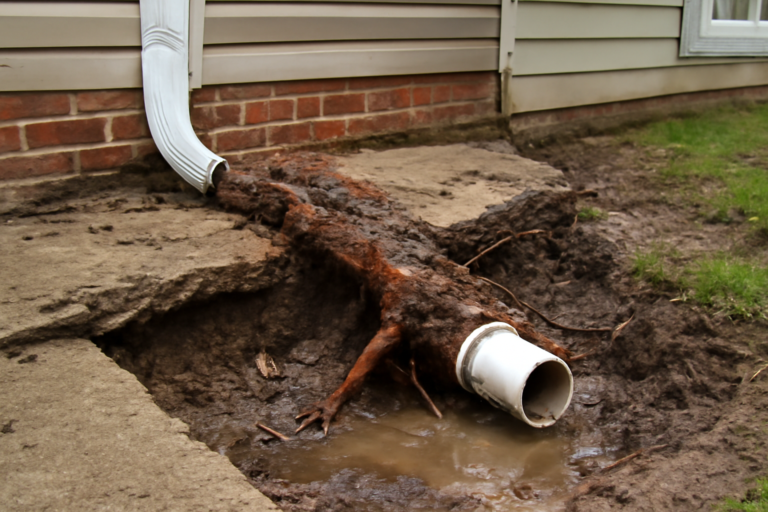 Tree Root Pipe Damage Water Removal